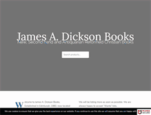 Tablet Screenshot of jamesdicksonbooks.com
